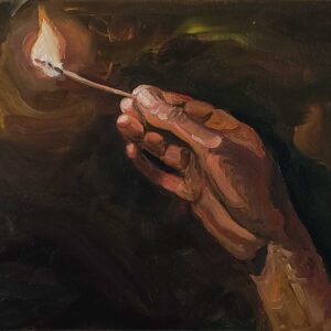 Lucifer, 24 x 30 cm, oil on canvas, 2023