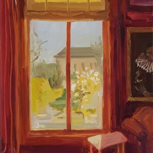 View - Spring Garden, 30 x 24 cm, oil on canvas, 2023
