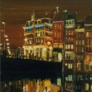 Amsterdam - Bridge # 2, 30 x 24 cm, oil on canvas, 2022