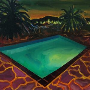 Mexican Pool, 24 x 30 cm, oil on canvas, 2023