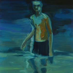 Bather, 30 x 24 cm, oil on paper, 2024